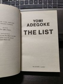 英文原版 The List 控诉名单 Yomi Adegoke女性小说 英文版 进口英语原版书籍
