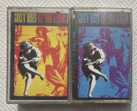磁带：GUNS' N ROSES USE YOUR ILLUS ION（1、2）两盘合售