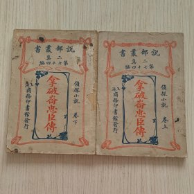 说部丛书二集第七十四编 侦探小说《拿破仑忠臣传》卷上下两册全