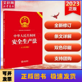 中华人民共和国安全生产法:大字实用版