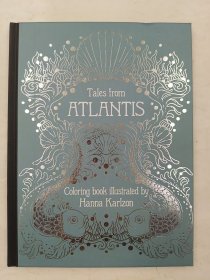 涂色書系列 Tales from Atlantis: Coloring Book 亞特蘭蒂斯的故事涂色書 瑞典畫師插圖 Hanna Karlzon