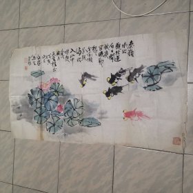 文台（魏德民）花鸟画一幅