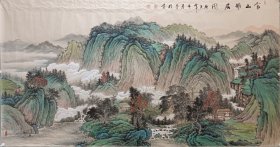 肖梦玲老师精品纯手绘仿古六尺山水