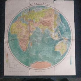 世界地形洋流图 东半球