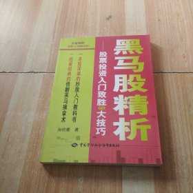 黑马股精析：股票投资入门致胜9大技巧