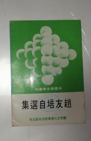 赵友培自选集（中国新文学丛刊8）