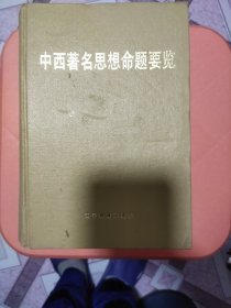 中西著名思想命題要覽