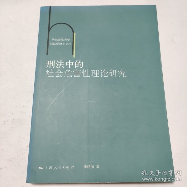 刑法中的社会危害性理论研究