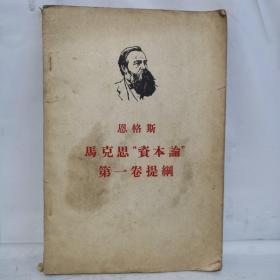 马克思资本论第一卷提纲      1964年版