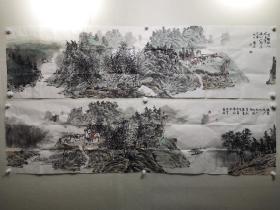 王庆吉（兰州画院副院长）
尺寸：49x180cm   六尺对开
2023年最新作品
