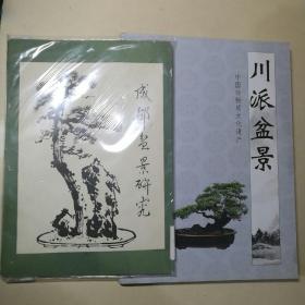 成都盆景研究+川派盆景 【 正版品好 实拍如图 】（2册合售）