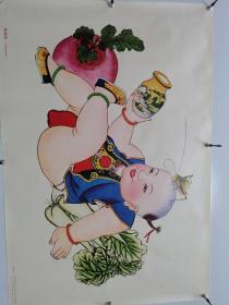 嬉蝈蝈  天津杨柳青年画  1985年4月第一版第一次印刷