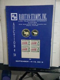 RARITAN STAMPS , INC.  AUCTION #54  （SEPTEMBER 14-15, 2012）