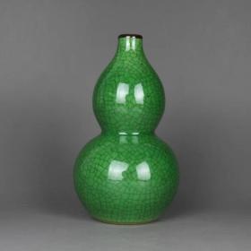 清绿釉葫芦瓶