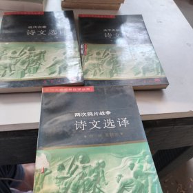 近代文史名著选译丛书：诗文选译、近代边塞 太平天国 两次鸦片战争 书口有轻微自然老旧