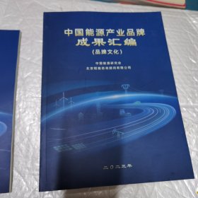 中国能源产业品牌成果汇编 特色区域 工程项目 技术产品 品牌文化 4本合售 无字迹