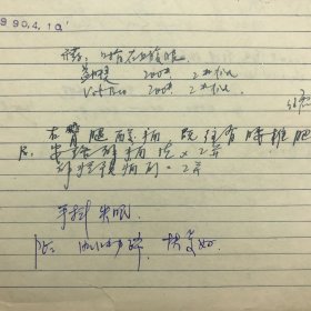 原任上海华东医院中医科主任、主任医师，著名中医师曹余德，1990年有其手书中药方剂“华东医院病史录”手稿一件