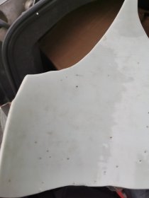 清代 官窑青花大盘残件，王羲之爱鹅 存约26多厘米。