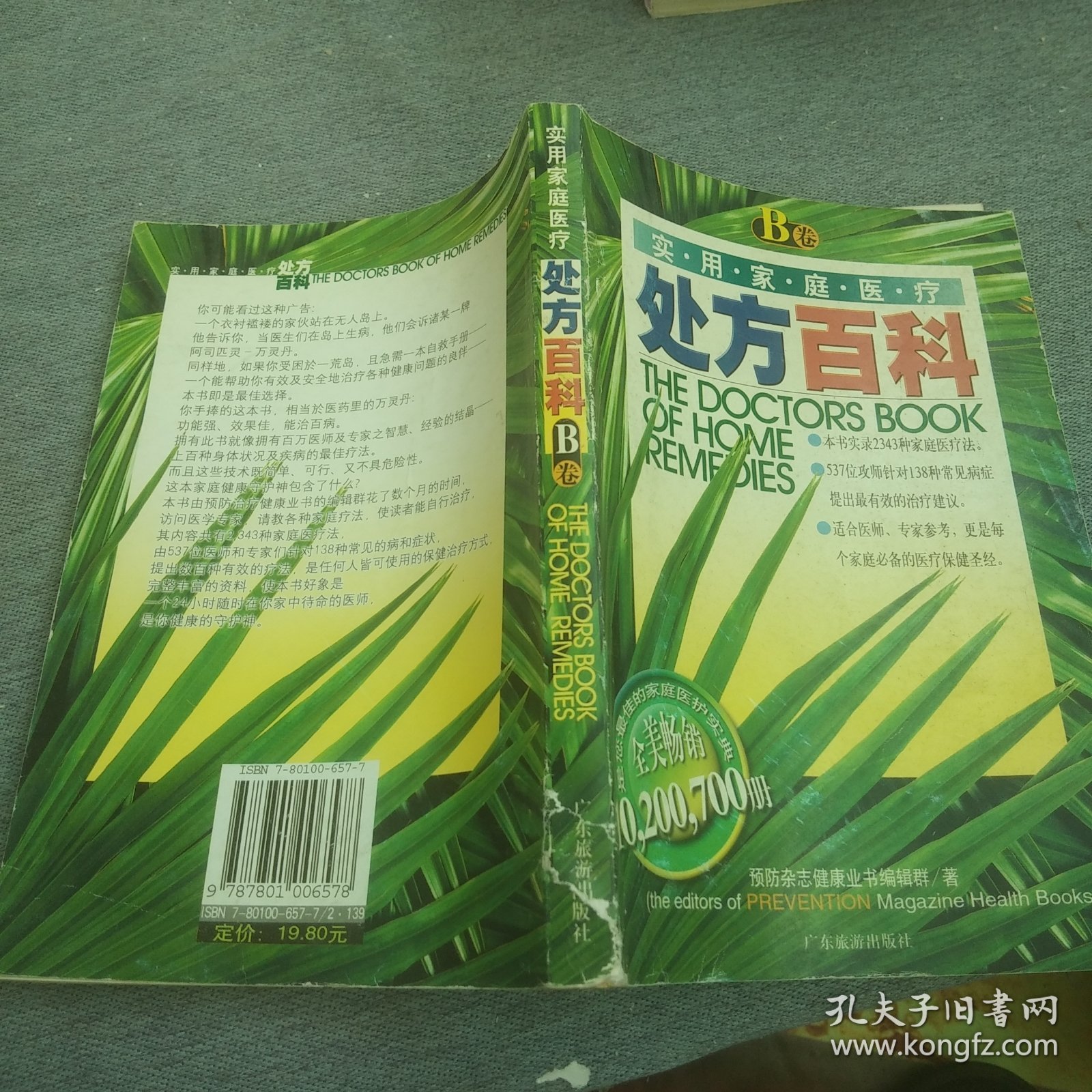 实用家庭医疗处方百科 B卷 预防杂志健康业书编