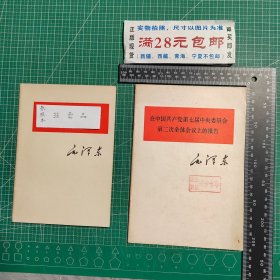 在中国共产党第七届中央委员会第二次全体会议上的报告，大32开大字本，1978年1版1印