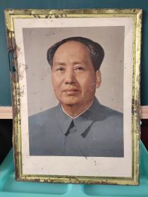 铁皮画：毛主席肖像画