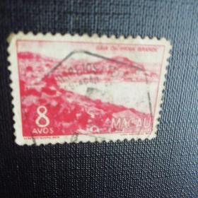 回归前澳门纪念邮票（信销散票）：1950年山水风光贴票收藏保真