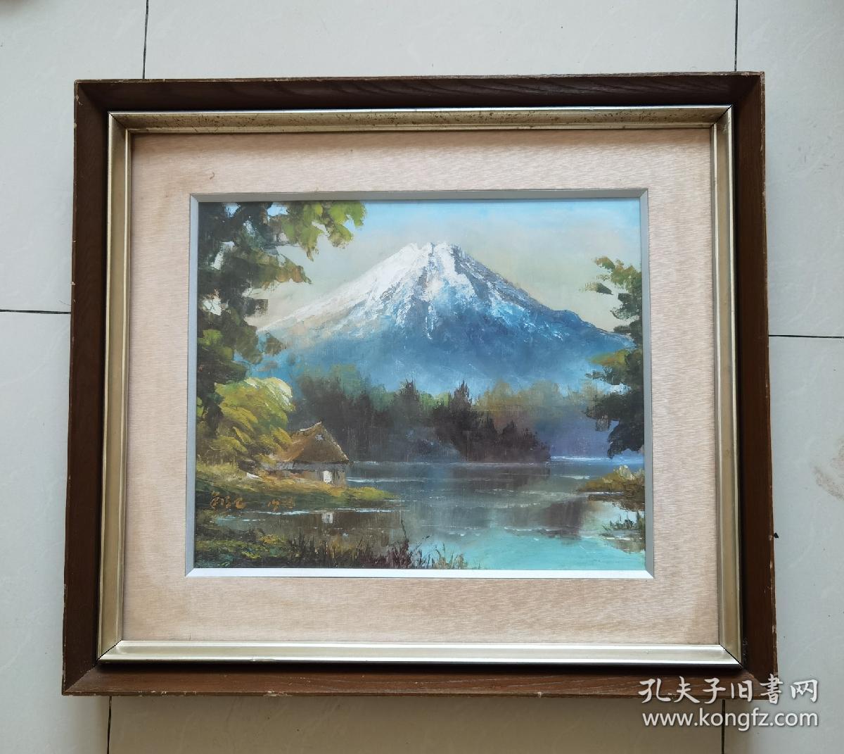 富士山老油画！