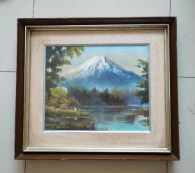 富士山老油画！