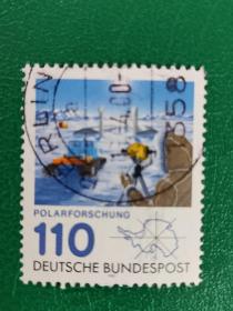 德国邮票 西德1981年南极考察 1全销