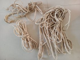 老玉米皮手编辫绳 七八十年代手编工艺品材料 一起价格