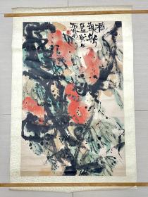 H110石梵焦墨山水画2000年（庚辰）国画59*90师从李可染、张仃，尤擅焦墨画