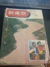 新观察1987年1-24期 全，有装订孔，内页干净