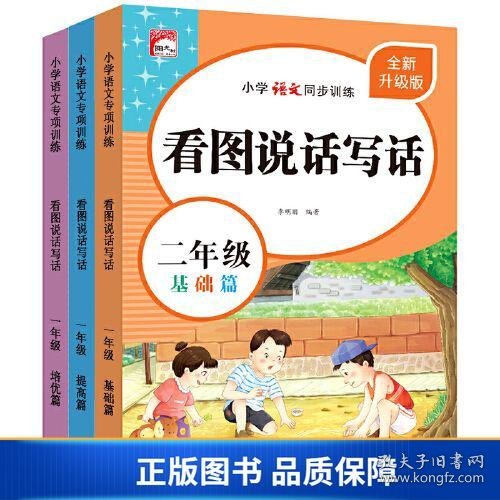 看图写话二年级（全3册）小学语文同步方法技巧专项训练书每日一练培养孩子写作能力思维图解语文作文书素材积累