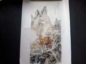 李子牧画页5张（印刷品）