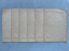 60年代老信笺纸，共6张，尺寸14.7*21cm 品相如图