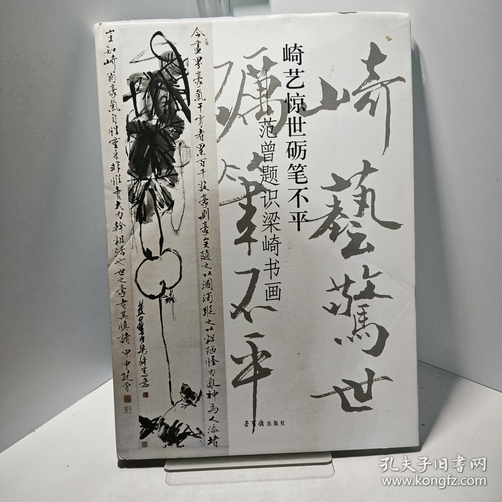 崎艺惊世砺笔不平，范曾题识梁崎书画