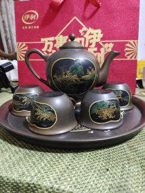 50年代地方国营福州第一脱胎漆器厂茶具