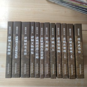 超然文丛 12册全（苏轼在密州上下卷，诸城村名史话，诸城明清进士传略，诸城文物博览，苏轼密州作品赏析，清爱堂遗闻，续东武诗存，诸城