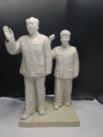 毛主席 （摆件） 毛主席和林彪 全身像 接见红卫兵 13