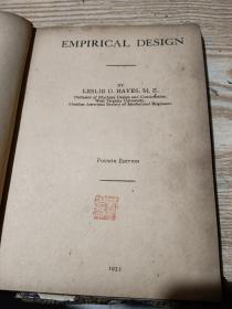 EMPIRICAL DESIGN  英文原版书  1933年出版
