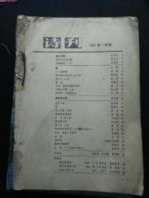 收藏品  诗刊 1981年全年12期  第1-12期  实物照片品相如图