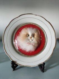 景德镇瓷器猫图案摆件
