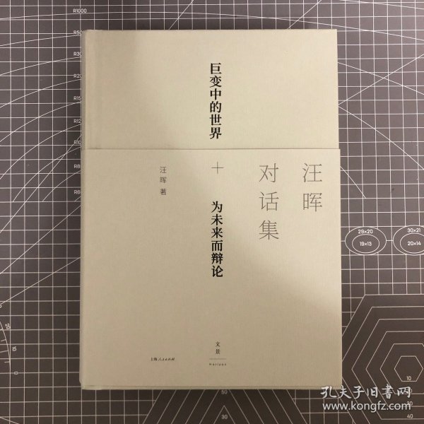 【签名本】汪晖对话集，清华大学资深教授汪晖亲笔签名，16开精装，一版一印