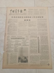 中国青年报1982年4月6日。中共中央转发全国农村工作会议纪要。气势雄伟，撼人心扉一一介绍雨花台大型石雕烈士群像。张择端的清明上河图。