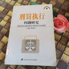 刑罚执行问题研究 馆藏无笔迹