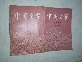 中国文学（古代部分1/现代部分3）两册合售