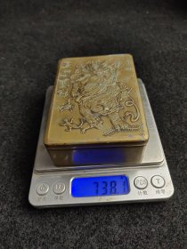 天师驱毒,铜印泥盒,或者墨盒,驱邪纳福,驱除一切牛鬼蛇神,纳福迎祥,比较厚重,品相完整。