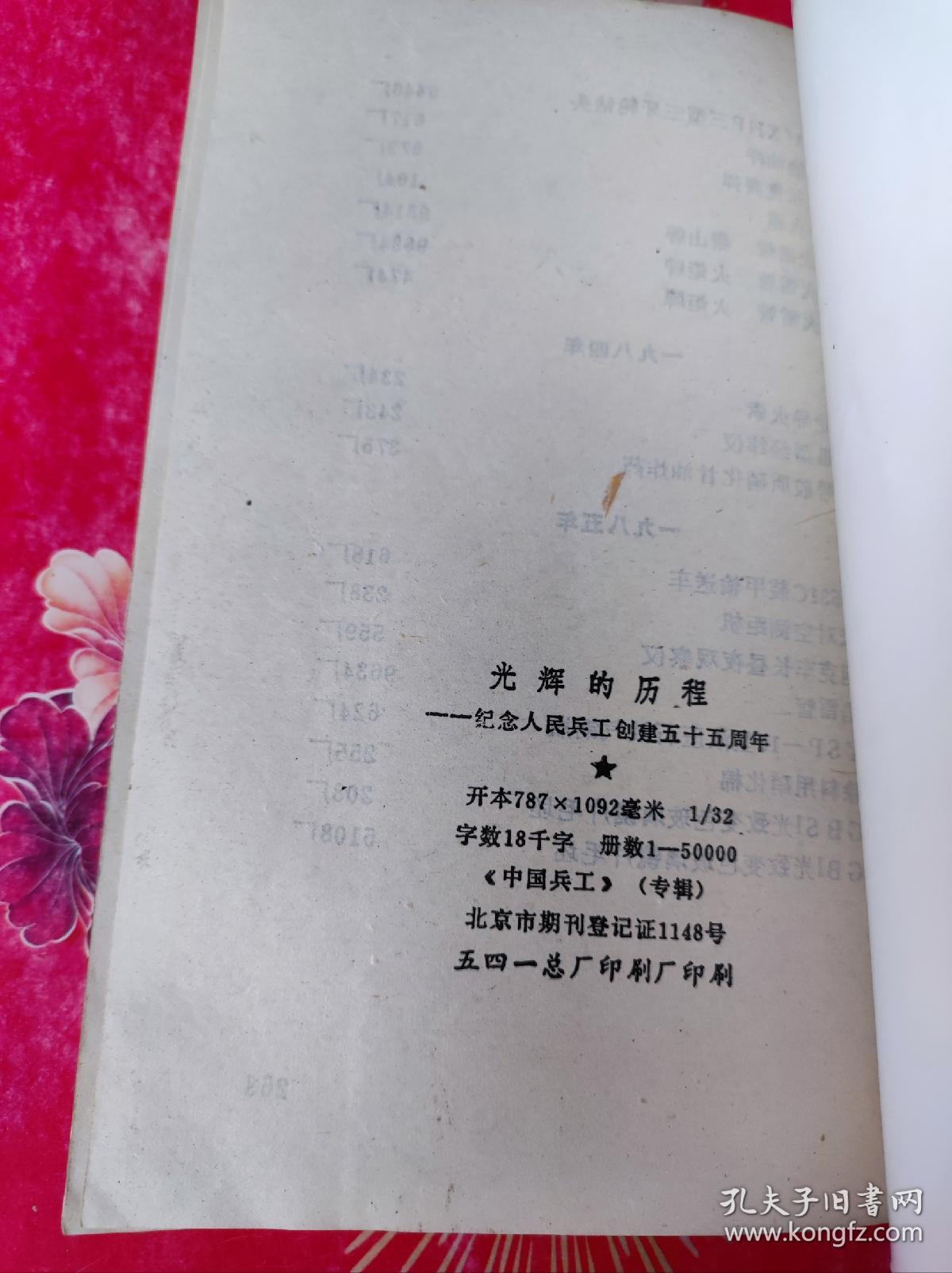 光辉的历程 ：纪念人民兵工创建55周年