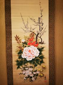 日本回流手绘四季花