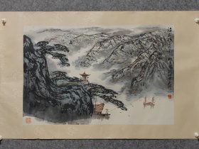 著名山水画名家卢武澄老师精品国画山水保真交流